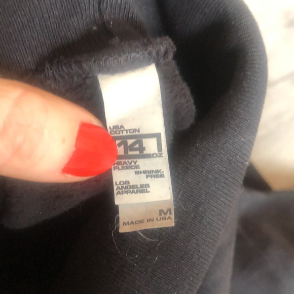 14 OZ HEAVY FLEECE TURTLENECK SWEATSHIRT *NWOT* - Picture 7 of 7